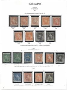 BARBADOS COLLECTION 1852-1999, nearly complete, Mint or unused, Scott $29,992.00