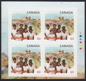 BLACK HISTORY MONTH AFRICVILLE, NS = Canada 2014 #2702 MNH BLOCK OF 4 from BKLT