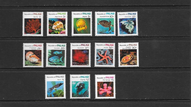 MARINE LIFE - PALAU #9-21  MNH