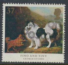 Great Britain SG 1535  Used  - Dogs George Stubbs Painting