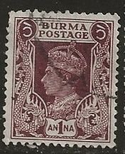 Burma  ^^ Scott # 22 - Used