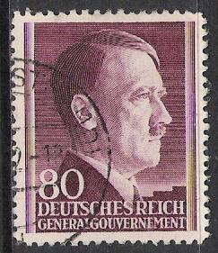 Poland #N93 Occupation Hitler Used