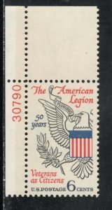 1369 * AMERICAN LEGION * U.S. Postage Stamp  MNH * UL PL#30790