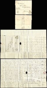 c.1775 entire Temple Office Dockwra and Superb Time Code pmk