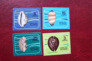 Tokelau 1974 MNH Shell Sc # 41/44