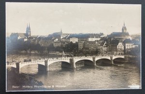 1930 Switzerland Airmail RPPC Postcard Cover To Lorch Germany Zeppelin Post