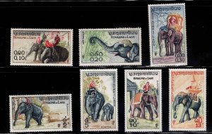 LAOS Scott 41-46 MH* Elephant stamp set