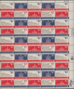 US #1543-46   1st Continental Congress   Full sheet of 50  MNH