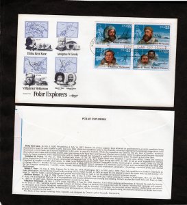 2223a Arctic Explorers, FDC blk/4 Artmaster