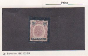 MALAYA  PERAK Scott # 55 MH Catalogue $ 52.50