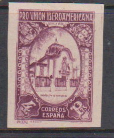 Spain 446 1930 Expo MH imperf