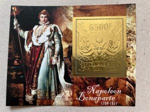 Stamps. Bonaparte Napoleon 5 blocks Foil Gold perforated NEW 2023 year