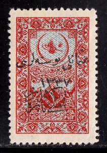 TURKEY IN ASIA — SCOTT 53 — 1921 20pa HEJAZ RAILWAY TAX OVERPRINT — MH — SCV $75