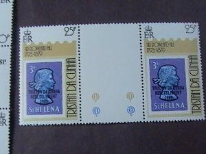 TRISTAN da CUNHA # 260-262-MINT/NH-COMPLETE SET OF CROSS GUTTER PAIRS--1979