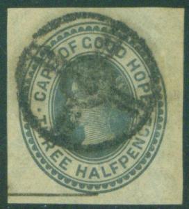 Cape of Good Hope Victoria 3.5p Envelope cut square