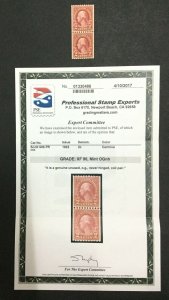 MOMEN: US STAMPS #606 COIL PAIR MINT OG NH **PSE GRADED 90** SMQ $50 LOT #34141