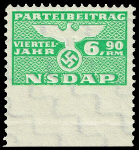 Germany Third Reich NSDAP Party Dues Revenue; MNH