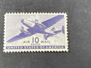 U.S.# C27-MINT/HINGED---SINGLE---VIOLET---AIR-MAIL---1941