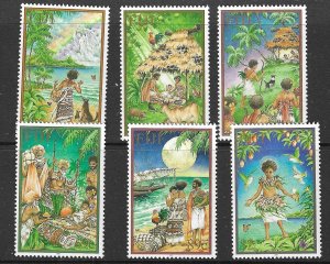 FIJI SG1139/44 2001 CHRISTMAS MNH