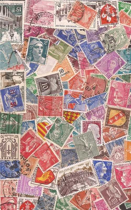 France - Stamp Collection - 100 Different Stamps