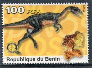 Benin 2003 DINOSAUR Rotary Emblem Stamp Perforated Mint (NH)
