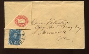 Confederate States 4 Used Stamp on Adversity Cover with Nice Cancel (CV 918)