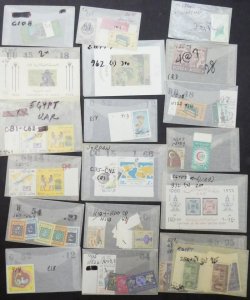 EDW1949SELL : EGYPT Collection of various singles & sets. All Very Fine, Mint NH