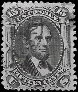 1866 US  SC # 77 USED F-VF NH ng CROSSROADS CANCEL - VERY SOUND