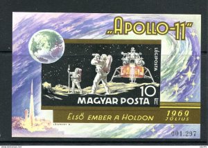 Hungary 1969 Space Apollo 11 Imperf Souvenir Sheet MNH 15051