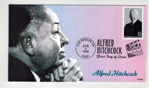 ALFRED HITCHCOCK MOVIE DIRECTOR 3226 BETTER ALLOVER PORTRAIT CACHET BY HERITAGE