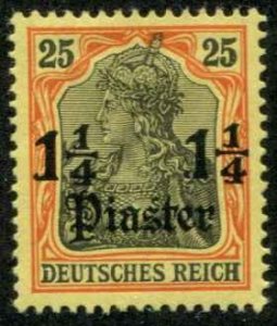 German Offices Turkey SC# 34 1-1/4pi  on 25pf on Germany MH