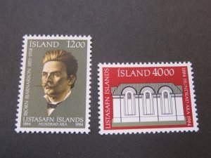 Iceland 1984 Sc 600-601 set MNH