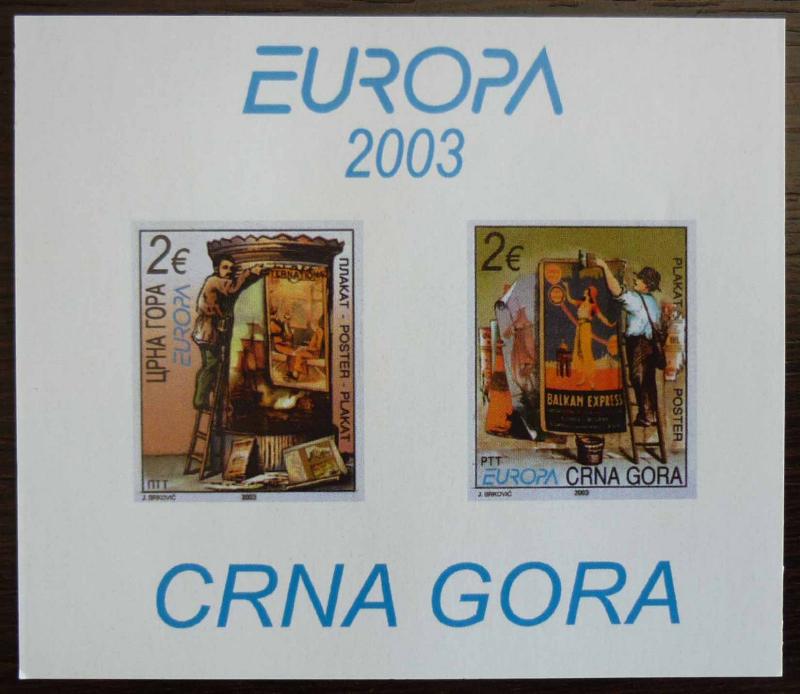 MONTENEGRO - BLOCK 2003 - MNH - PRIVATE ISSUE! crna gora yugoslavia J10