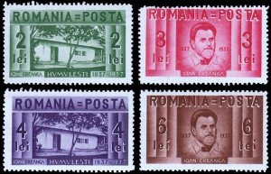 Romania Scott 463-466 (1937) Mint H VF Complete Set, CV $10.00 B