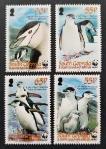 *FREE SHIP Georgia WWF Chinstrap Penguin 2008 Bird Fauna Wildlife (stamp) MNH