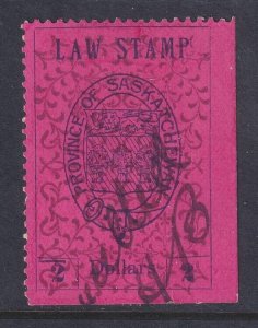 Canada Revenue (Saskatchewan), van Dam SL8, used (plate flaw by left 2)