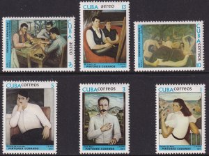 Sc# 2152 / 2155 C257 / C258 Cuba 1977 Paintings complete set MNH CV: $4.00