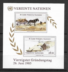 1985 United Nations Vienna 40th Anniv Paintings SC# 54  Mint