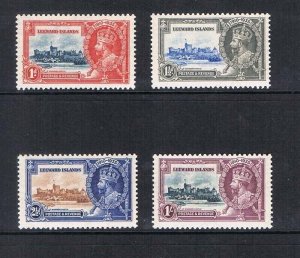 Leeward Islands 1935 Sc 96-99 Silver Jubilee set MNH