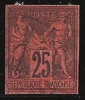 French Colonies 44 - A Beauty!!! Imperf - Check the Color CV $275