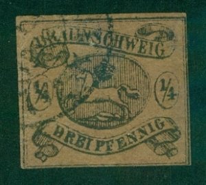 BRUNSWICK-GERMANY 4 USED THIN (RL) 3758 CV $250.00 BIN $49.50