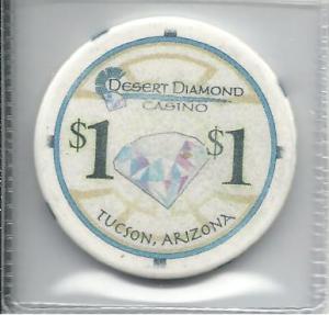 $1.00 Casino Chip, Desert Diamond, Tucson