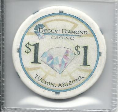 $1.00 Casino Chip, Desert Diamond, Tucson
