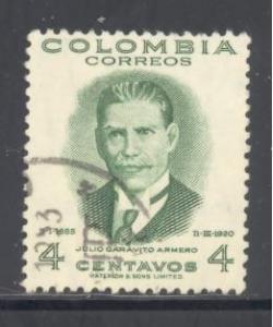 Colombia Sc # 573 used (DT)