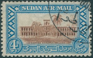 Sudan 1950 4p brown & light blue SG119 used