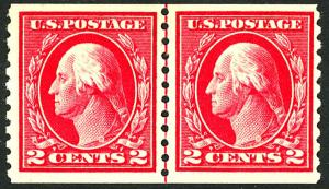 U.S. #388 MINT Line Pair OG NH