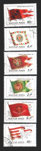 Hungary. 1981. 3486-91. flags. USED.