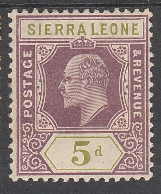 SIERRA LEONE 1907 KEVII 5D