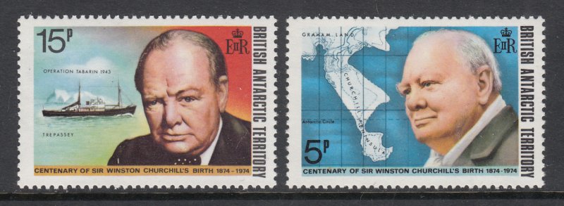 British Antarctic Territory 62-63 Churchill MNH VF