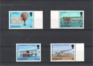 Jersey 1973 - Jersey Aviation History - 1st Issue - SG 89 - 92 - MNH